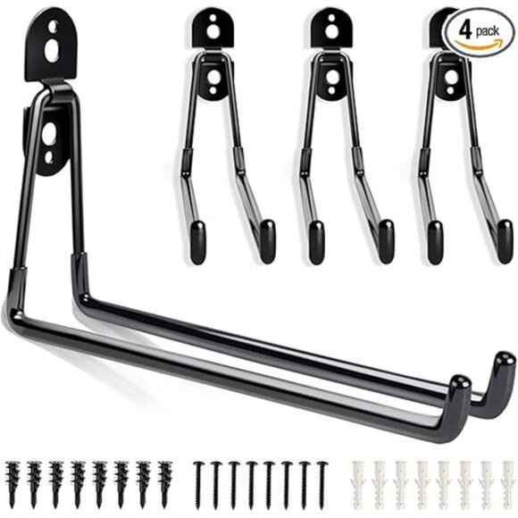Garage Hooks Heavy Duty - 11 Inch Large Wall Mount Storage Hanger, 4 Pack - Picture 8 of 8